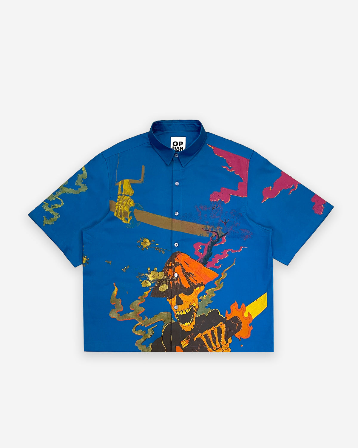 Graphic printed shirt - blue