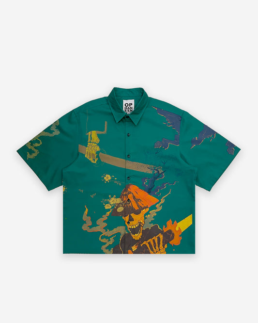 Graphic printed shirt - Green